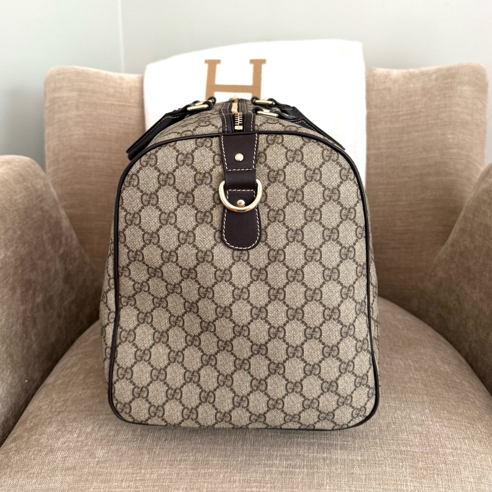 Authentic Gucci GG Supreme Canvas Duffel Bag Boston bag unisex - Picture 6 of 16